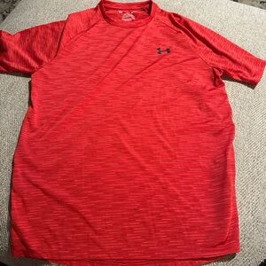 Under Armour Red Short-Sleeve Performance Tee